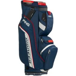 Ping Pioneer Cart Bag -Fairway Finds ping 2024 pioneer cart bag navy platinum red itempicture