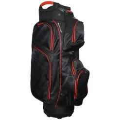 RJ Sports Mission Cart Bag -Fairway Finds rj sports mission cart bag black red left itempicture