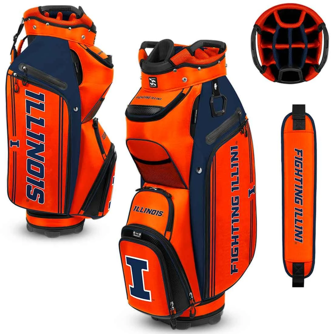 Team Effort NCAA Bucket III Cooler Cart Bag 22 Team Effort NCAA Bucket III Cooler Cart Bag - Image 20