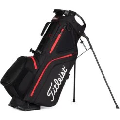 Titleist Hybrid 5 Stand Bag -Fairway Finds titleist 2023 hybrid 5 stand bag black black red hero itempicture