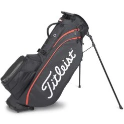 Titleist Players 5 Stand Bag -Fairway Finds titleist 2023 players 5 stand bag black black red itempicture
